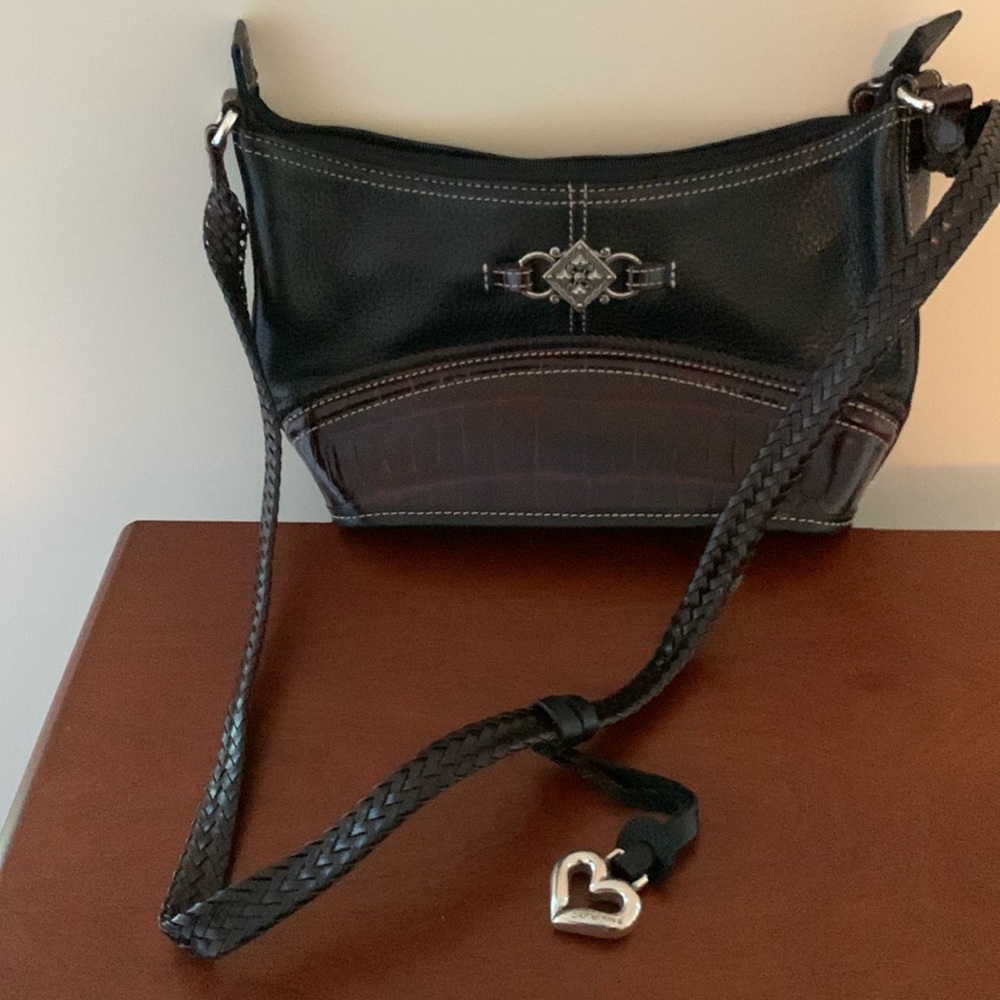 Brighton black and brown leather purse